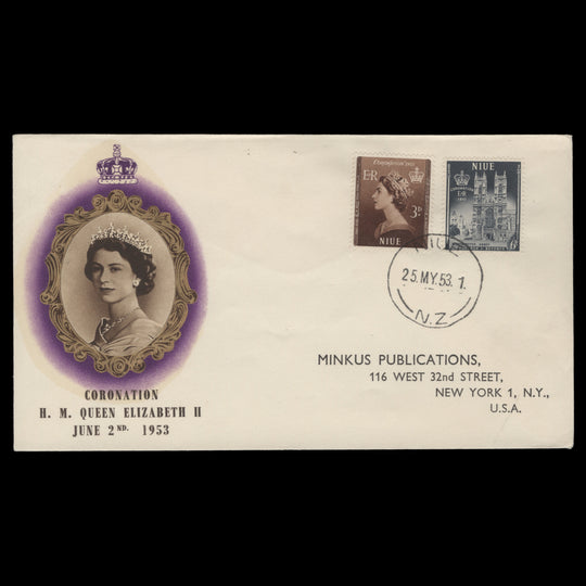 Niue 1953 Coronation first day cover