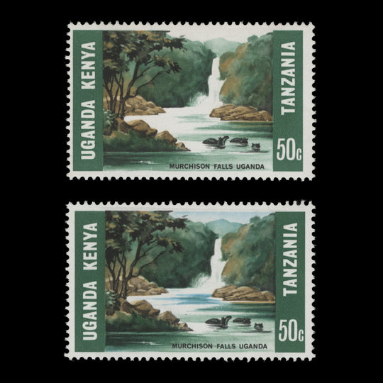 Kenya Uganda Tanzania 1966 (Variety) 50c Tourism missing blue