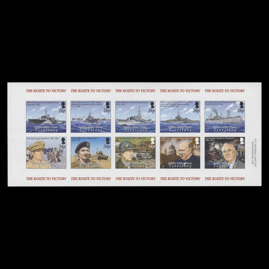 BIOT 2005 (Variety) WWII Anniversary imperf sheetlet