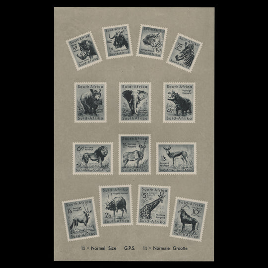 South Africa 1954 Wildlife Definitives post office publicity poster