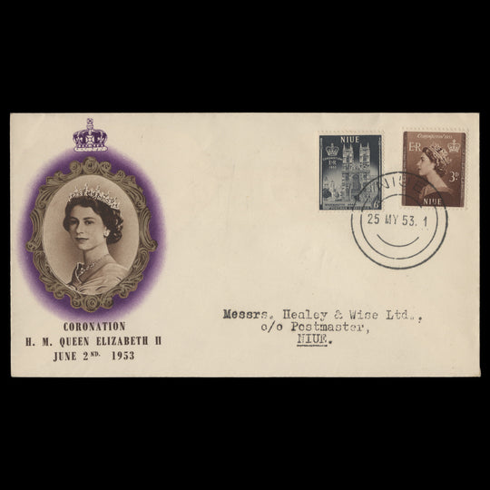 Niue 1953 Coronation first day cover