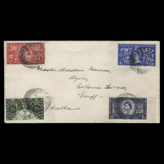 Great Britain 1953 Coronation first day cover, BANFF