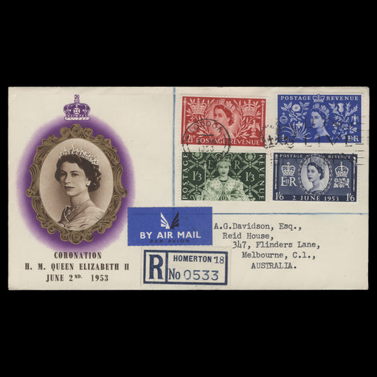 Great Britain 1953 Coronation first day cover, LONDON