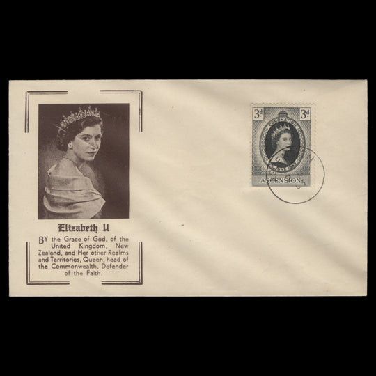 Ascension 1953 (FDC) 3d Coronation