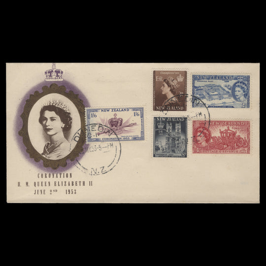 New Zealand 1953 Coronation first day cover, DUNEDIN