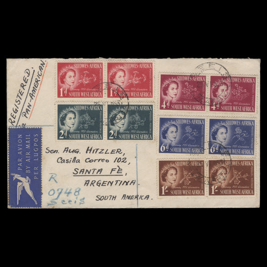 South West Africa 1953 (Used) Coronation pairs, SEEIS