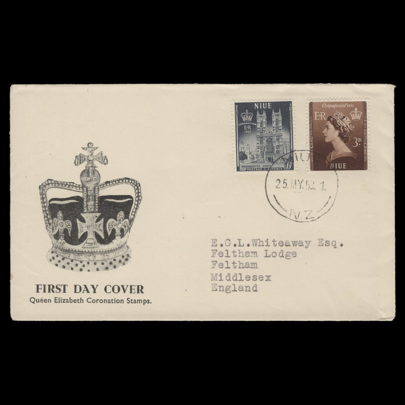 Niue 1953 Coronation first day cover