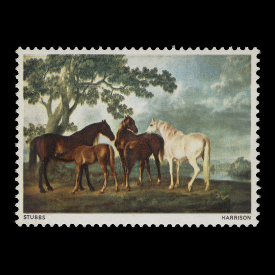 Great Britain 1967 (Variety) 9d British Paintings missing black