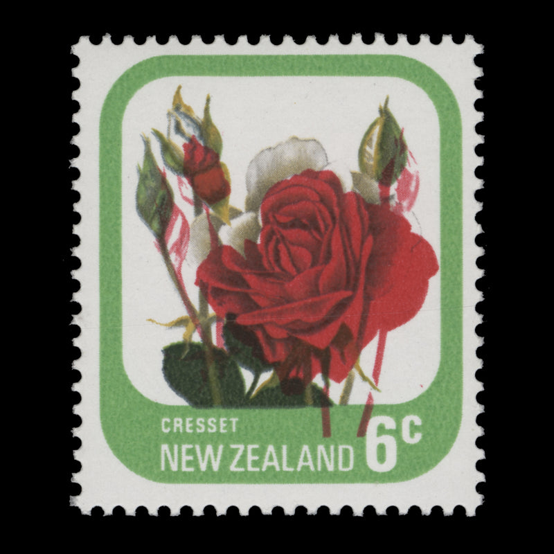 New Zealand 1975 (Variety) 6c Cresset with red shift