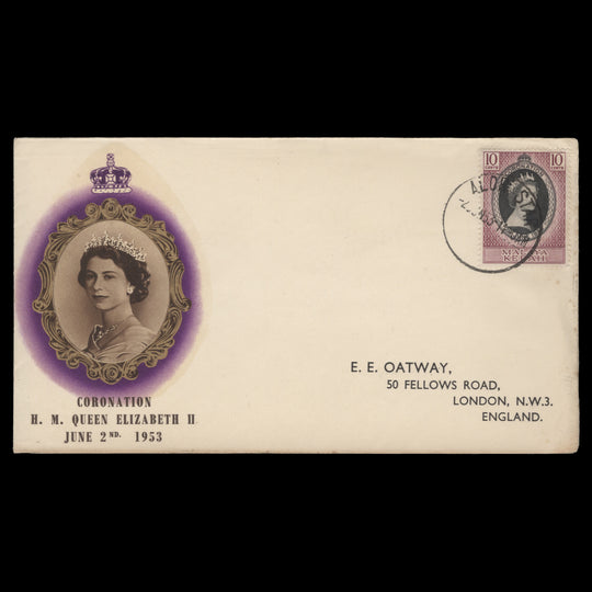 Kedah 1953 (FDC) 10c Coronation, ALOR STAR