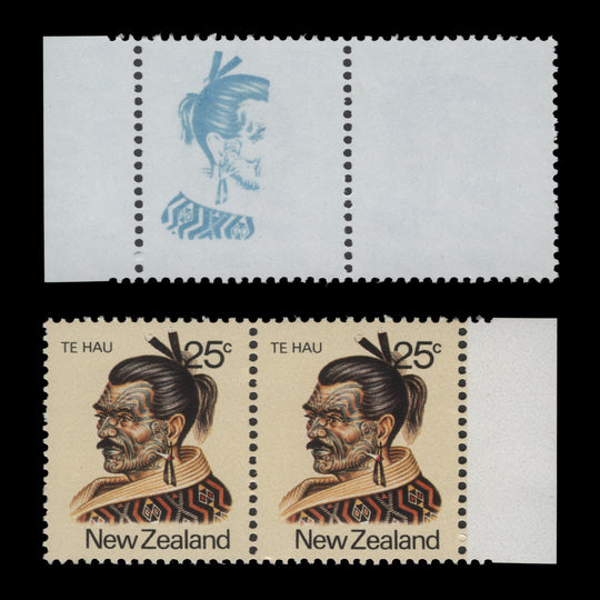 New Zealand 1980 (Variety) 25c Te Hau with partial cyan offset