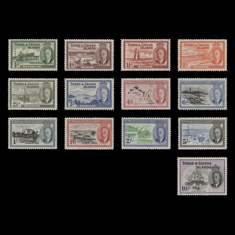 Turks & Caicos Islands 1950 (MLH) Definitives