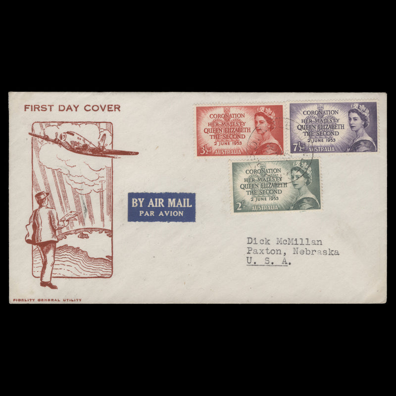 Australia 1953 Coronation first day cover, MELBOURNE