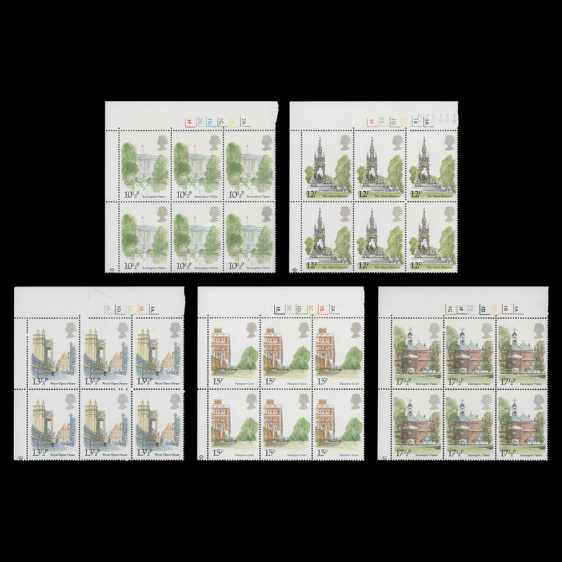 Great Britain 1980 (MNH) London Landscapes cylinder blocks