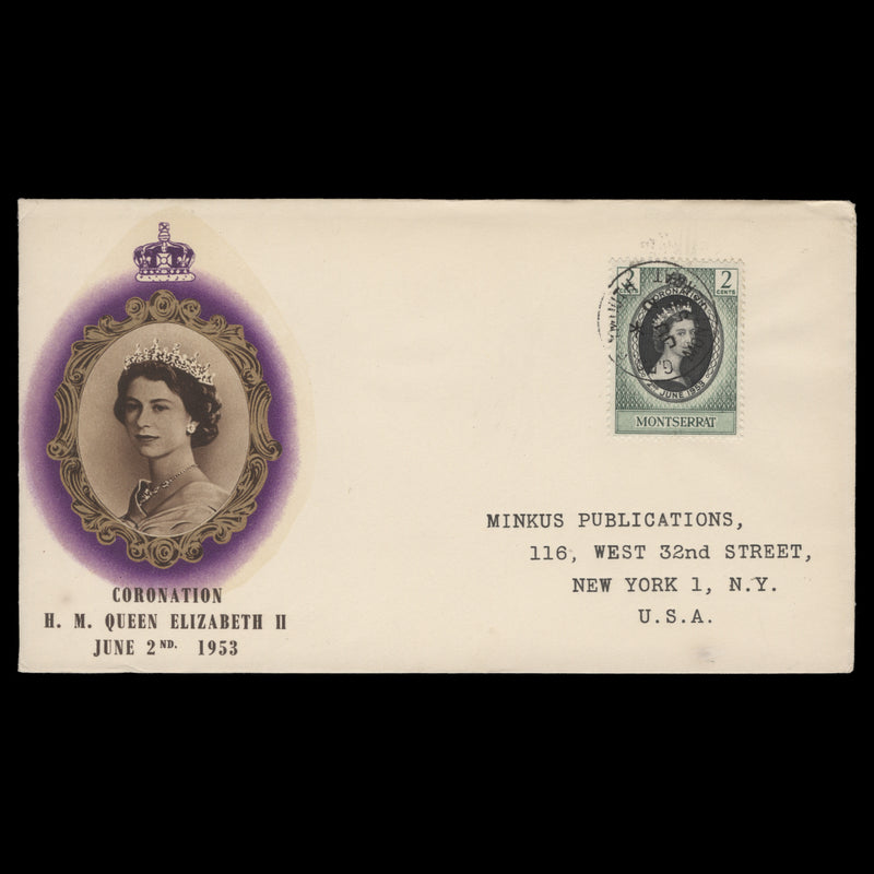 Montserrat 1953 (FDC) 2c Coronation