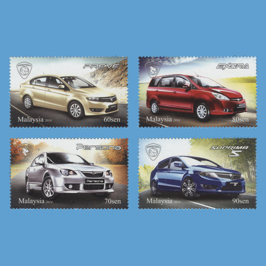 Malaysia 2014 (MNH) Malaysian Made Cars unissued set