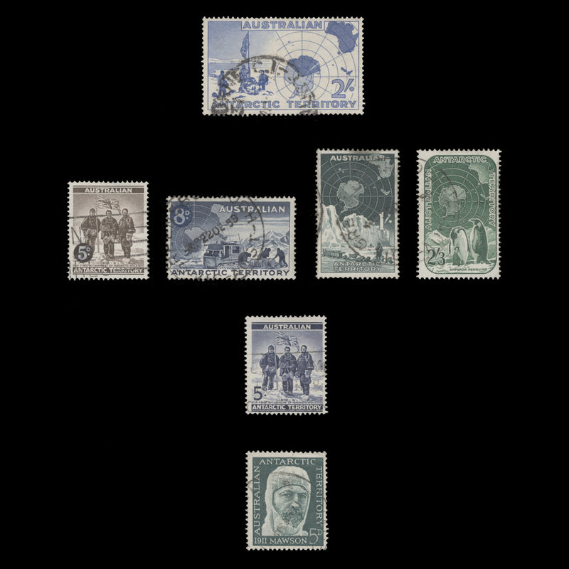 Australian Antarctic Territory 1957 (Used) Recess-Printed Stamps