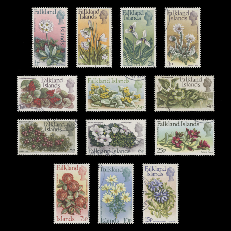 Falkland Islands 1972 (Used) Flowers Definitives