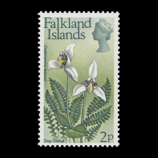Falkland Islands 1974 (MNH) 2p Dog Orchid single