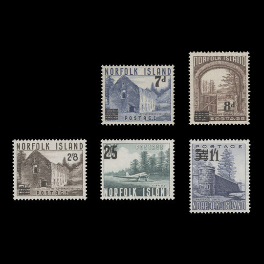 Norfolk Island 1958-60 (MNH) Provisionals