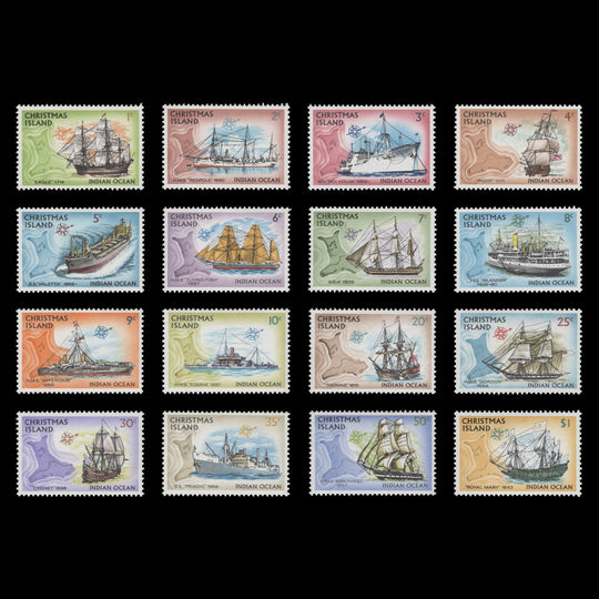 Christmas Island 1972-73 (MNH) Ships Definitives