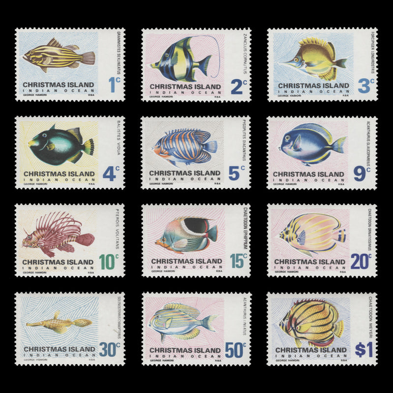 Christmas Island 1968 (MNH) Fish Definitives
