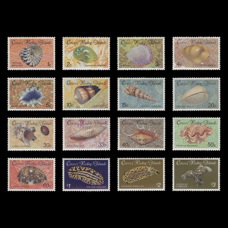 Cocos (Keeling) Islands 1985 (MNH) Shells & Molluscs Definitives