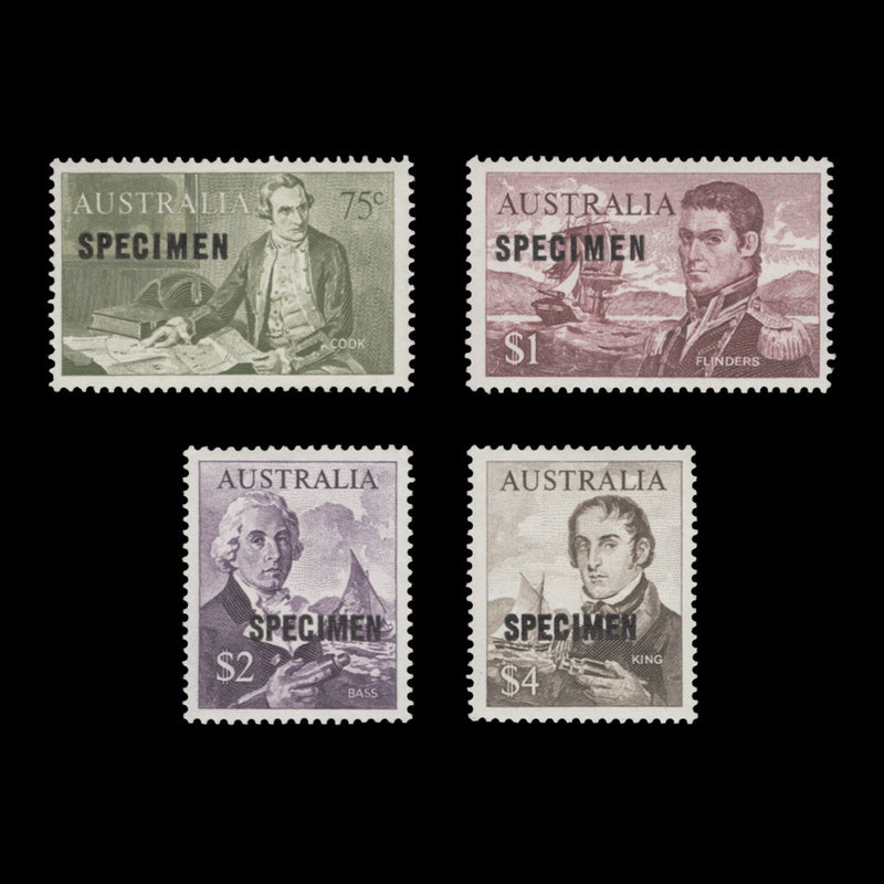 Australia 1966 (MNH) Decimal Definitives with SPECIMEN overprint