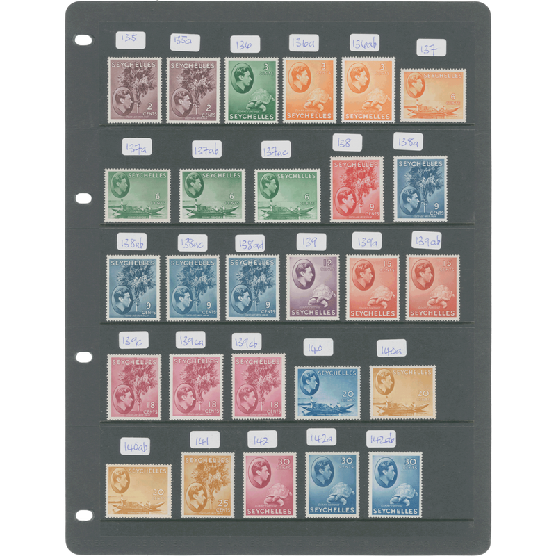 Seychelles 1938 (MLH) Definitives