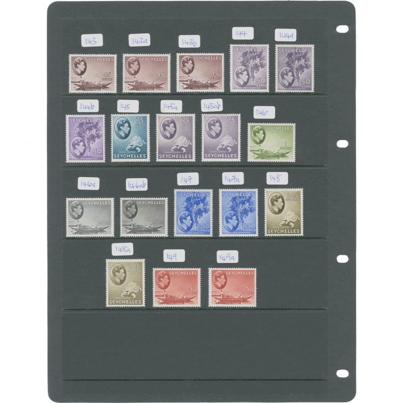 Seychelles 1938 (MLH) Definitives