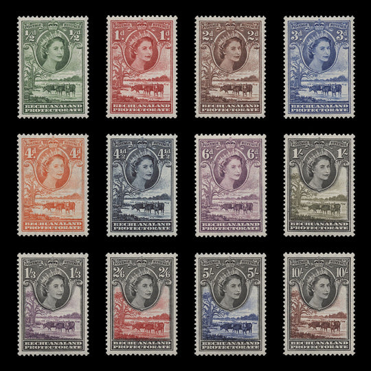 Bechuanaland 1955-58 (MLH) Baobab & Cattle Definitives
