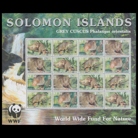 Solomon Islands 2002 (MNH) Endangered Species sheetlet