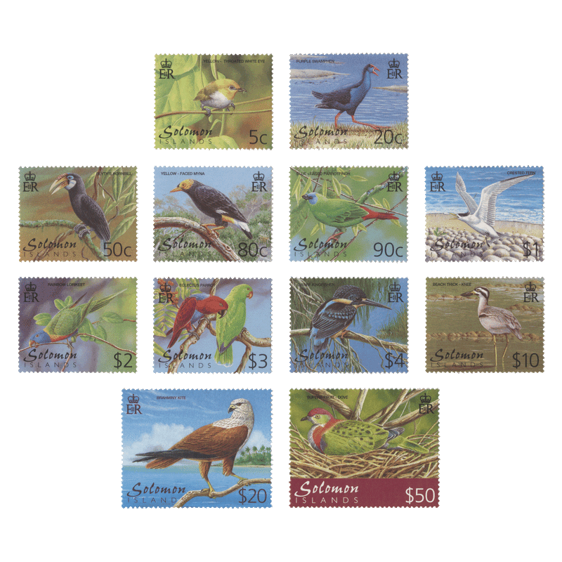 Solomon Islands 2001 (MNH) Birds Definitives