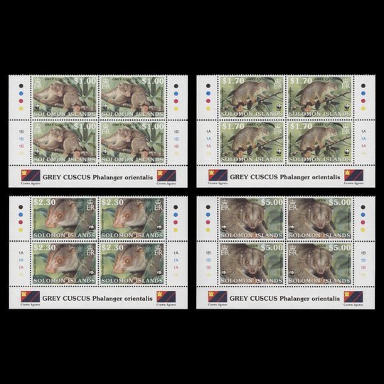 Solomon Islands 2002 (MNH) Endangered Species plate blocks