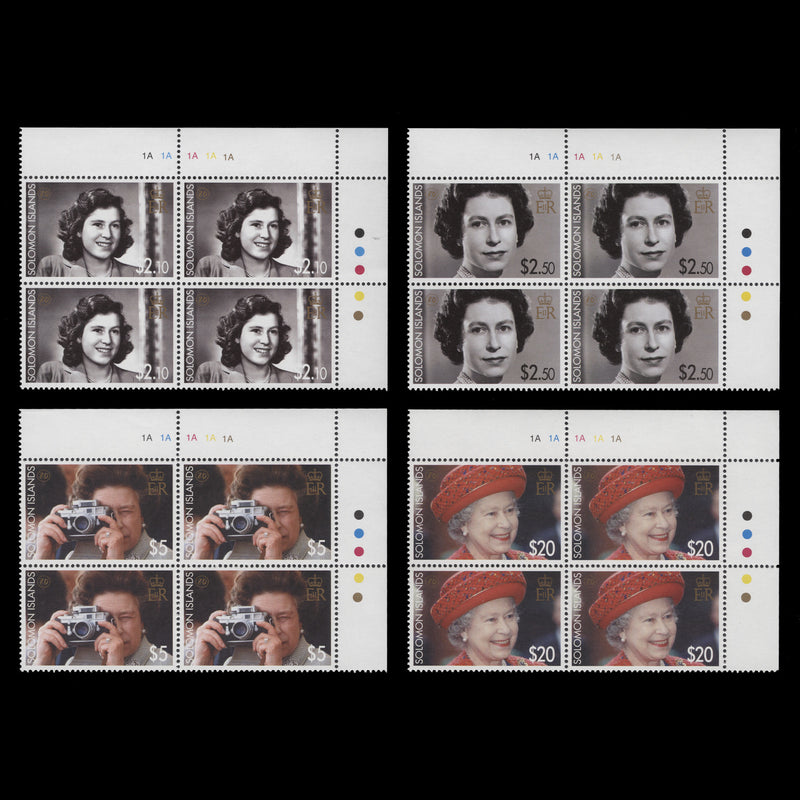 Solomon Islands 2006 (MNH) Queen Elizabeth II's Birthday plate blocks