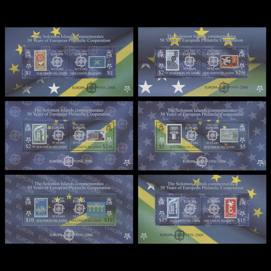 Solomon Islands 2005 (MNH) CEPT Anniversary miniature sheets