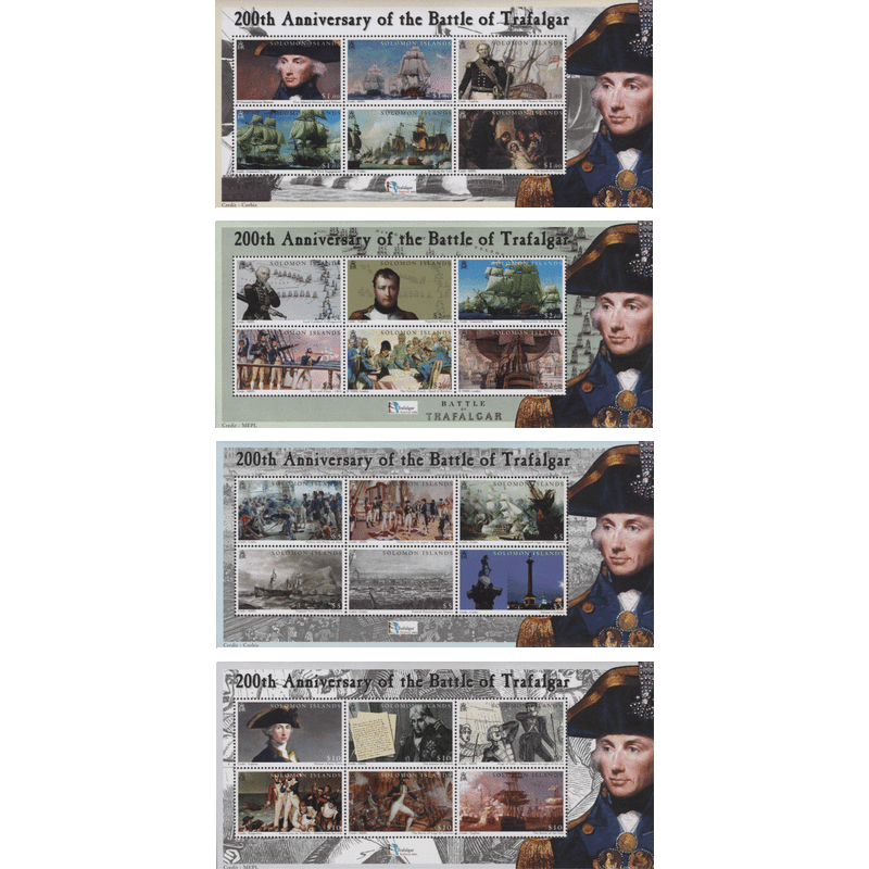 Solomon Islands 2005 (MNH) Battle of Trafalgar Bicentenary sheetlets