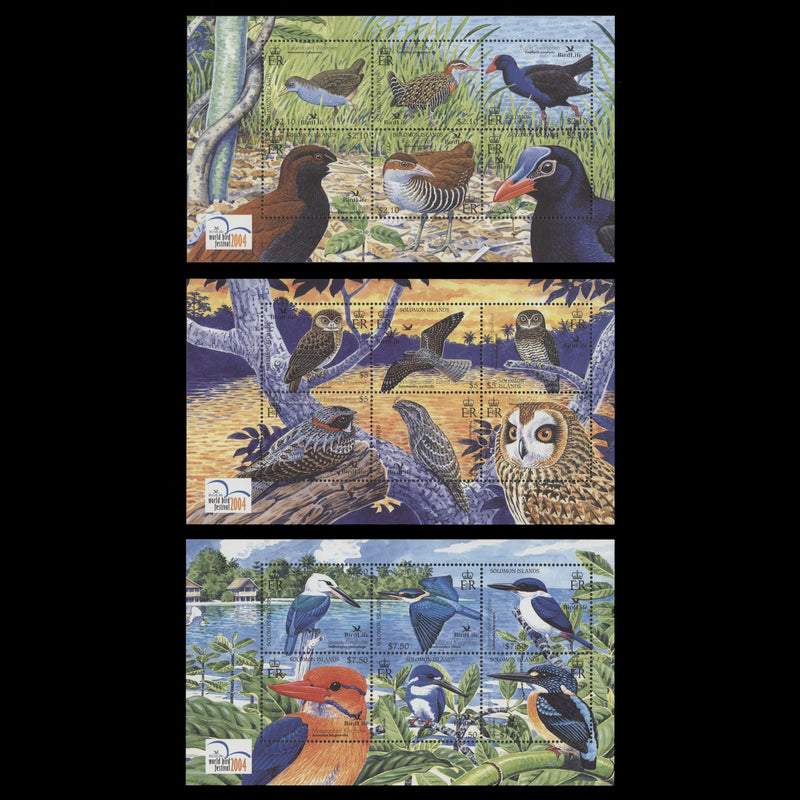 Solomon Islands 2004 (MNH) Birdlife miniature sheets