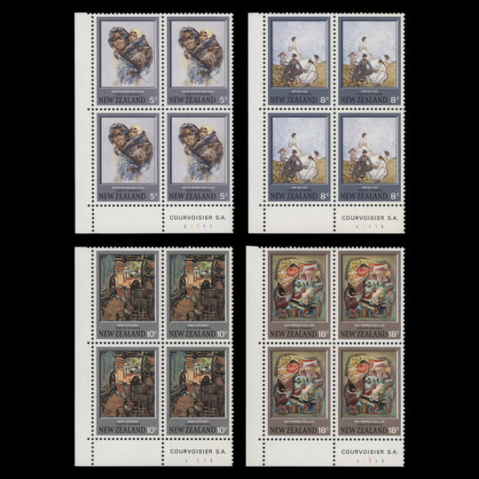 New Zealand 1973 (MNH) Paintings by Frances Hodgkins plate blocks