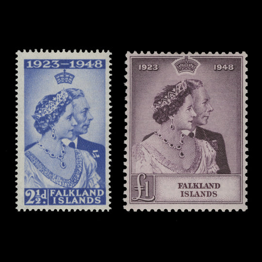 Falkland Islands 1948 (MLH) Royal Silver Wedding