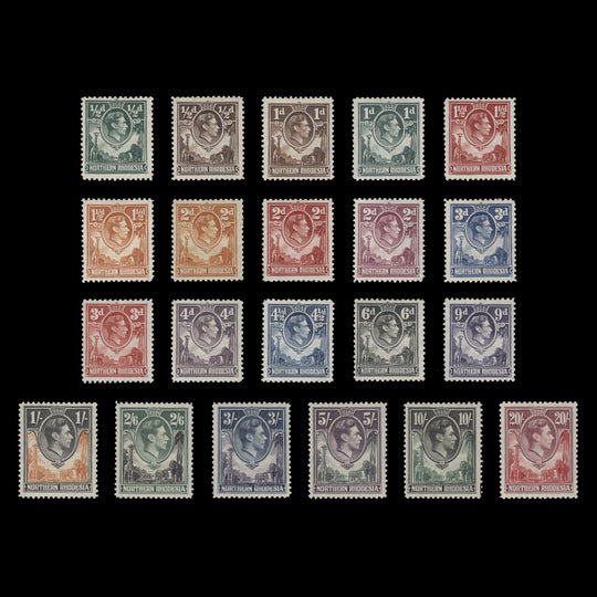 Northern Rhodesia 1938 (MLH) King George VI Definitives