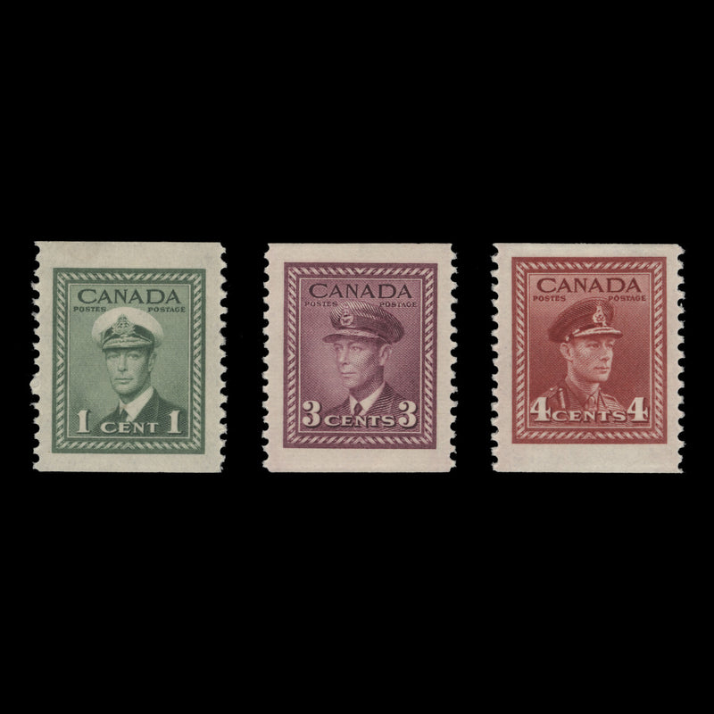 Canada 1943 (MLH) King George VI War Effort booklet definitives