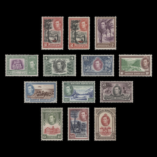 British Honduras 1938 (MLH) Definitives