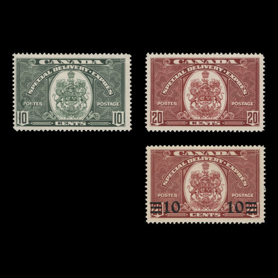 Canada 1938-39 (MLH) Special Delivery Definitives