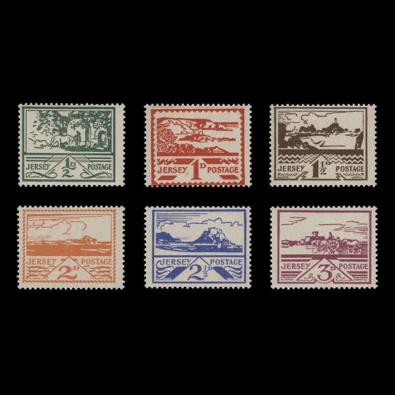 Jersey 1943 (MNH) Scenic Definitives