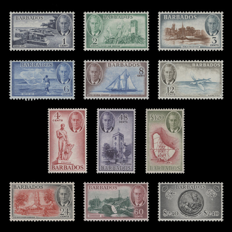 Barbados 1950 (MNH) Definitives