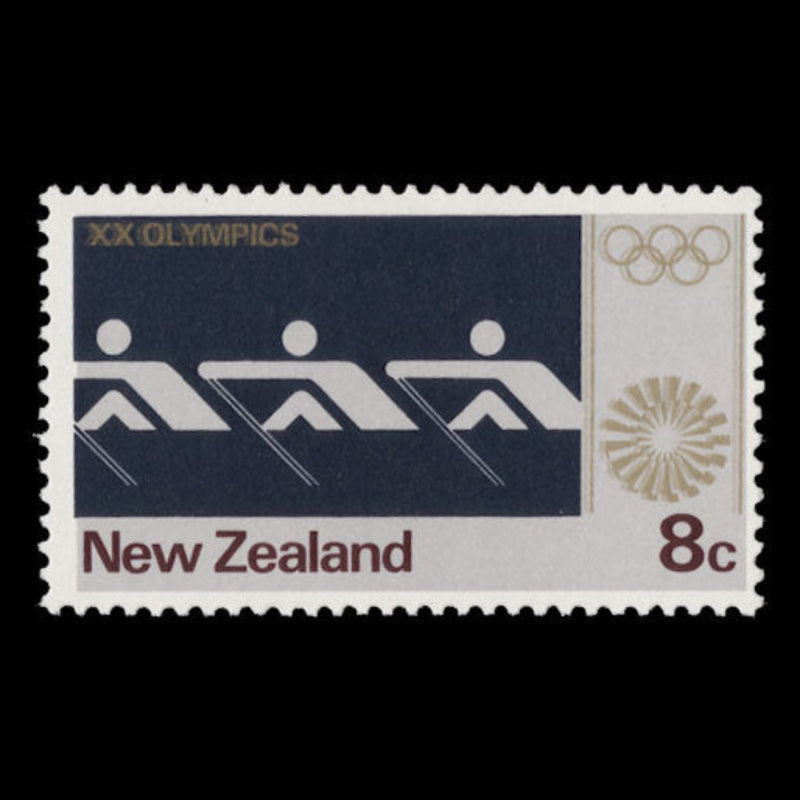 New Zealand 1973 (Variety) 8c Olympic Rowers with gold double