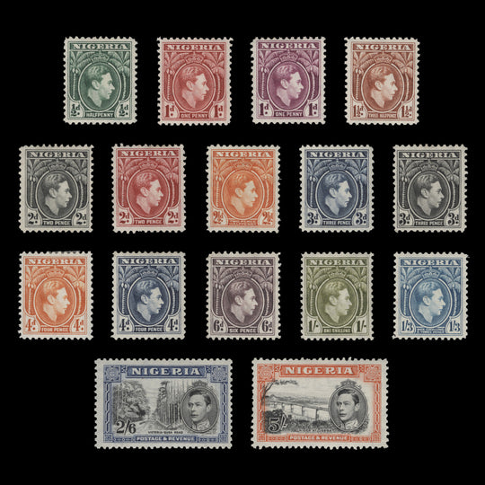 Nigeria 1938 (MLH) King George VI Definitives
