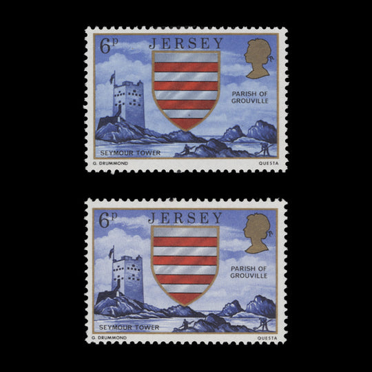 Jersey 1976 (Variety) 6p Parish Arms shade