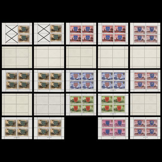 Jersey 1976-80 (MNH) Parish Arms & Views Definitives booklet panes